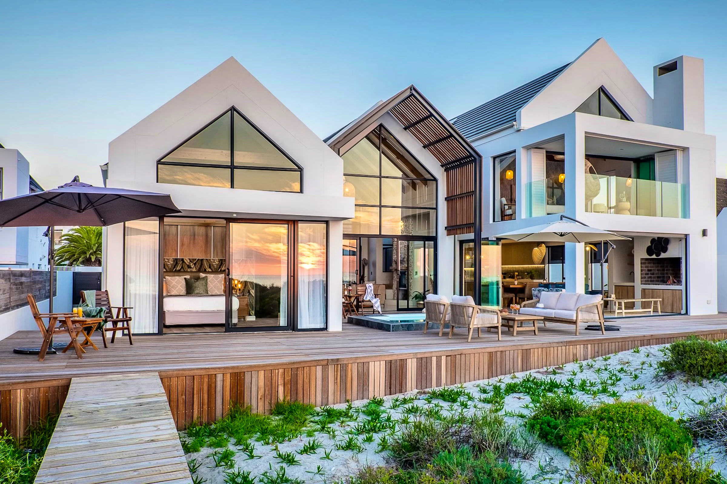 House on the beach front