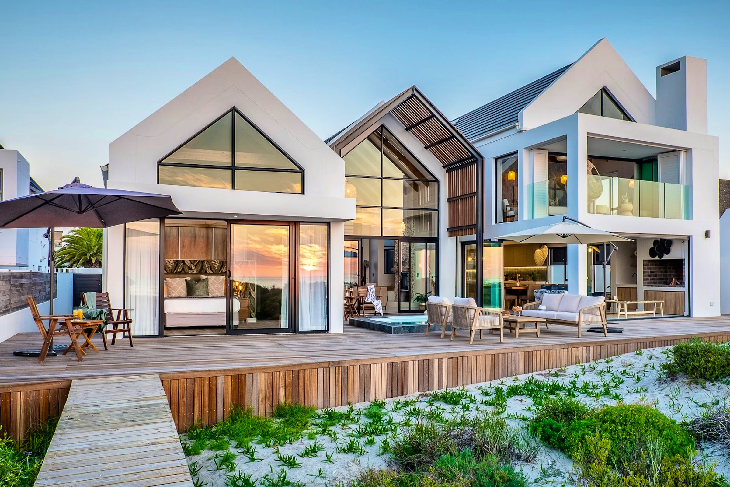 House on the beach front